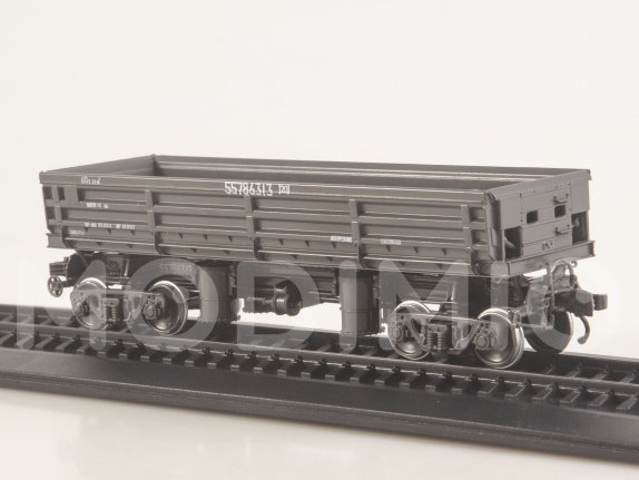 Наши поезда, Спецвыпуск №6, Вагон-самосвал модели 31-656 Наши поезда (MODIMIO) в масштабе 1:87, фото 8